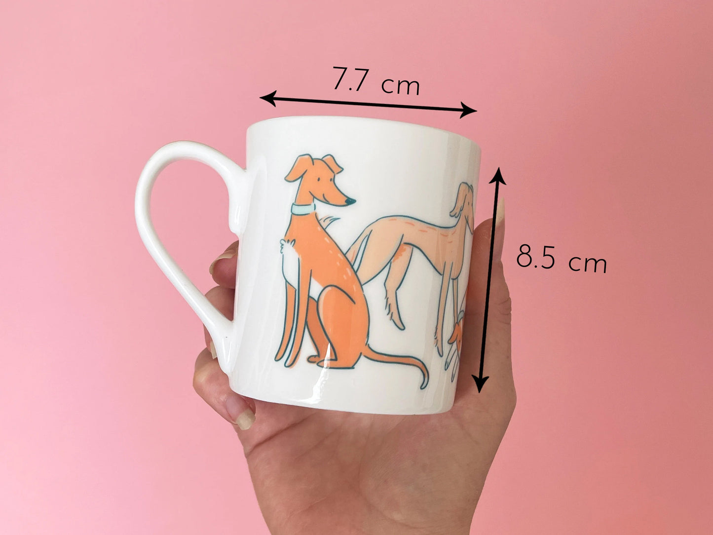 Peach Sighthound Mug