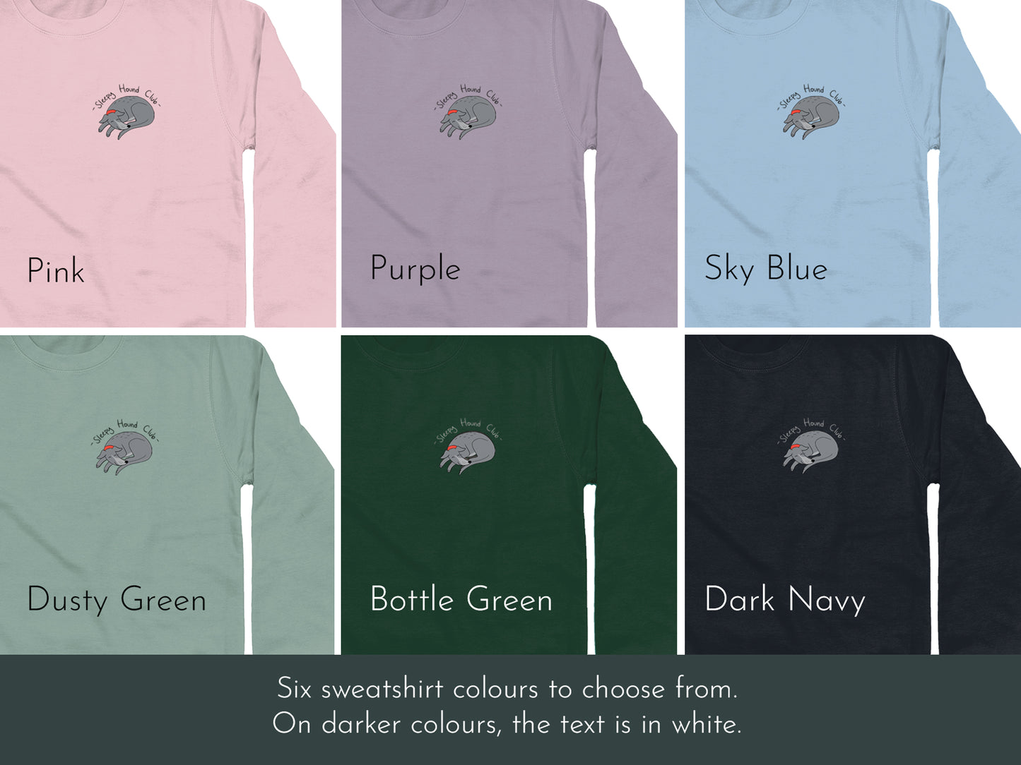 Grey Sleepy Hound sweatshirt