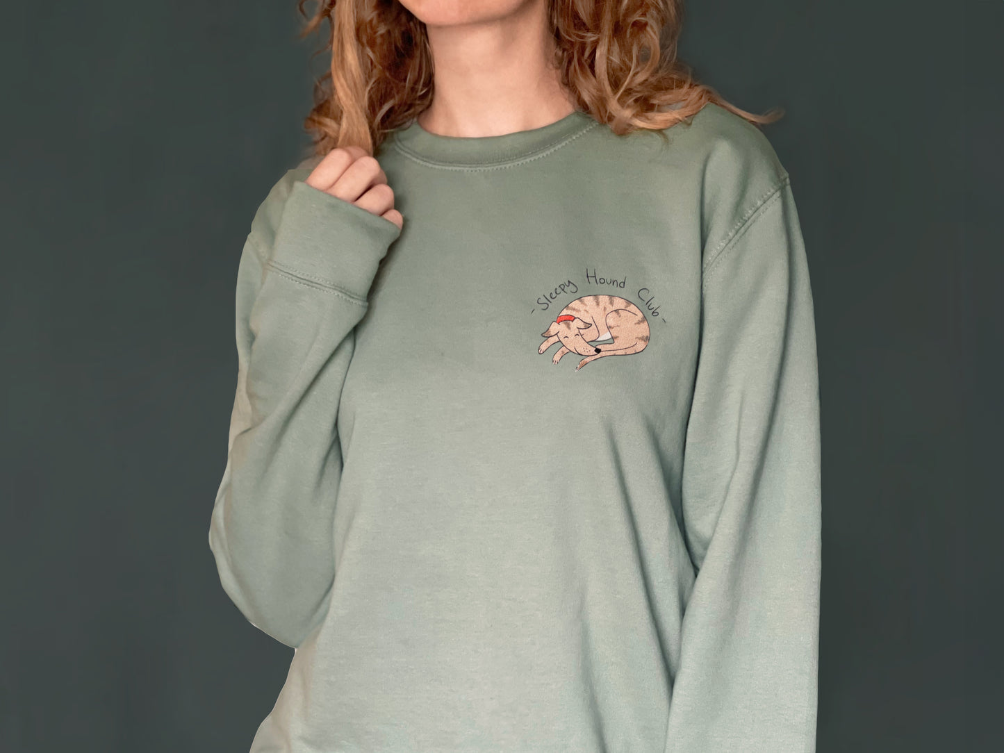 Brindle Sleepy Hound sweatshirt