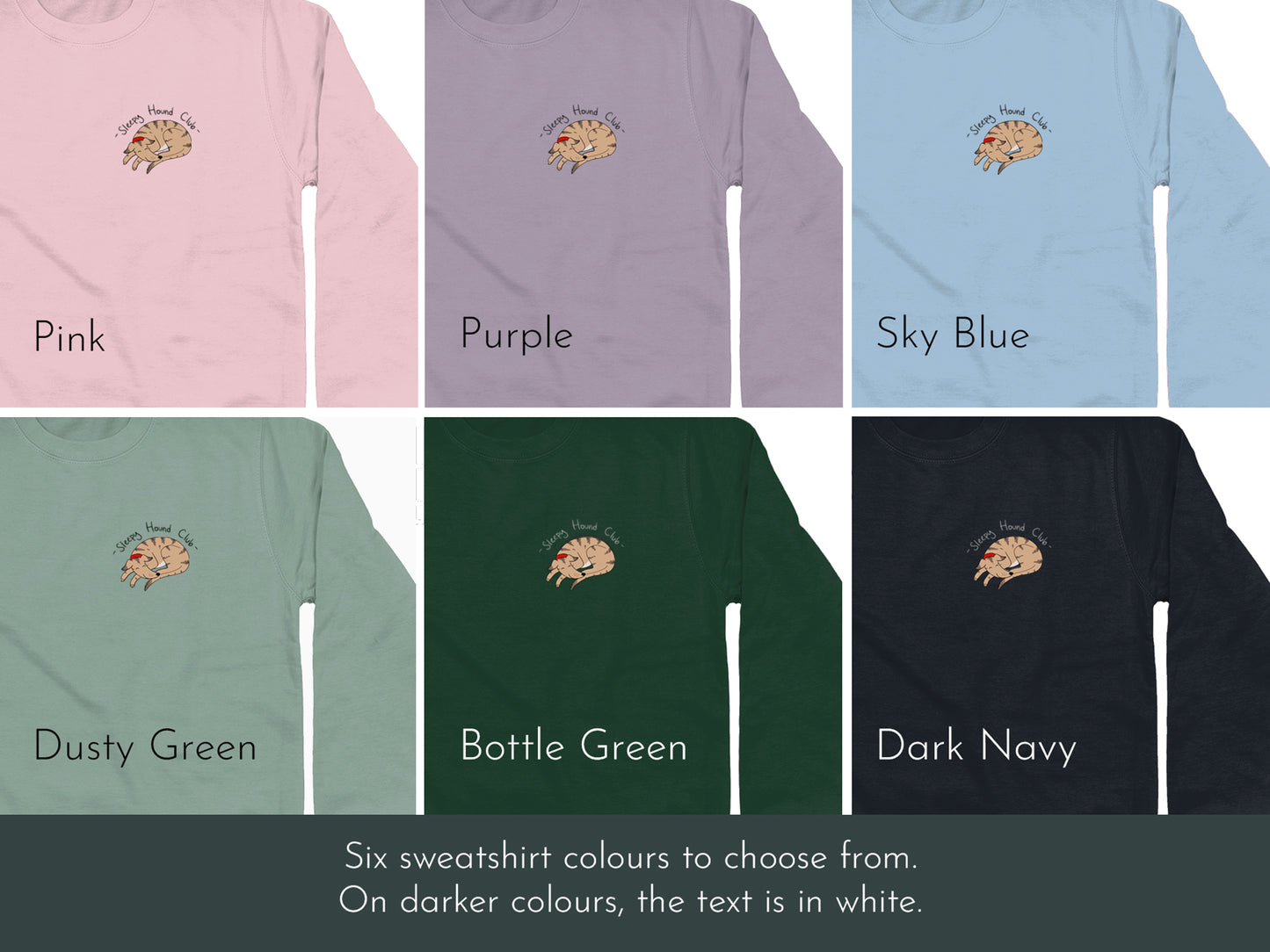 Brindle Sleepy Hound sweatshirt