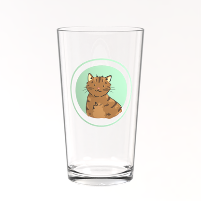 Tabby Cat Pint Glass