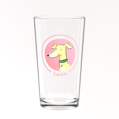 Personalised Sighthound Pint Glass - Laika