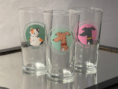 Personalised Sighthound Pint Glass