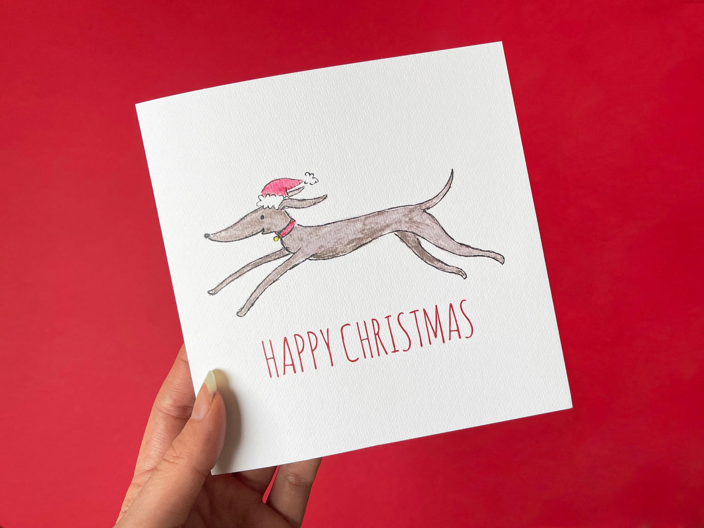 Speedy Sighthound Christmas Card