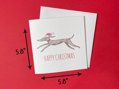 Speedy Sighthound Christmas Card