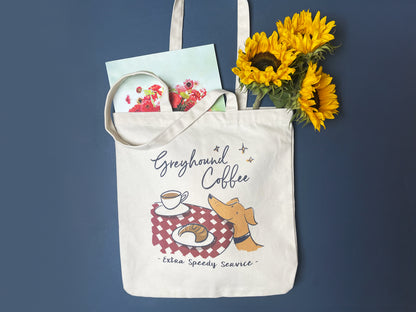 Greyhound Coffee Tote Bag