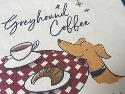 Greyhound Coffee Tote Bag