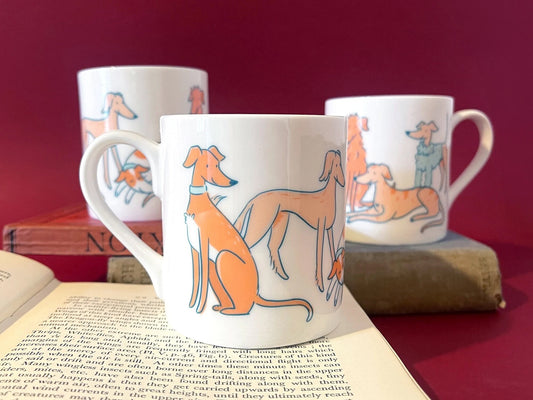 Peach Sighthound Mug