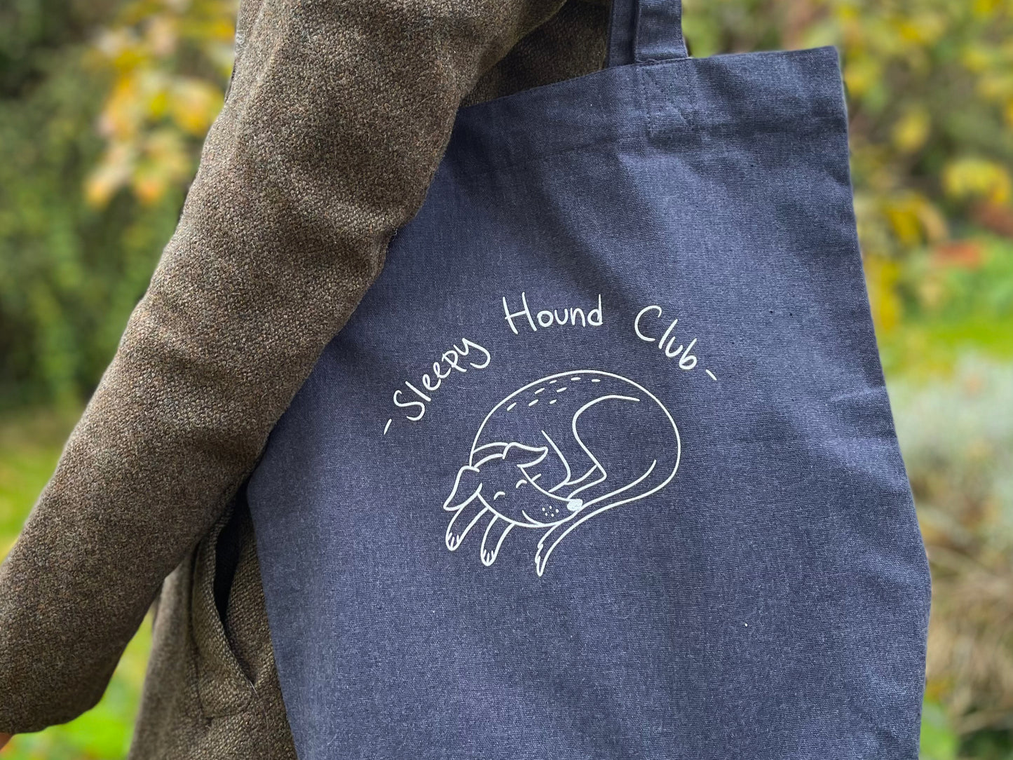 Sleepy Hound Tote Bag